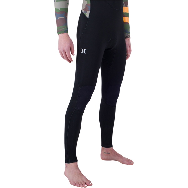 Hurley Mens Plus Printed 3/2mm Chest Zip Wetsuit MFS0012322 - Medium Brown